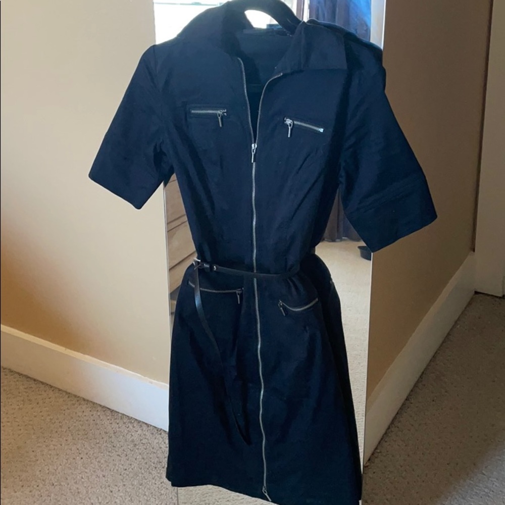Express dark navy dress
